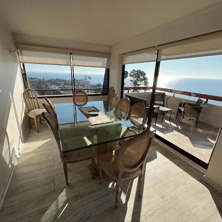 Apartamento Departamento Concon Vista completa al mar! Exterior foto