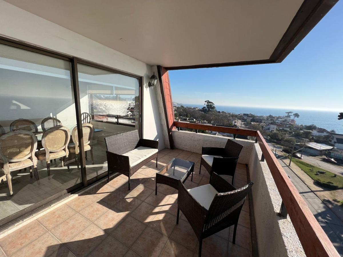 Departamento Con Insuperable Vista Playa Amarilla Playa La Boca * Concon